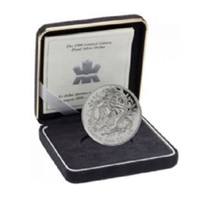 1999 $1 Silver Proof - International Year of Older Persons